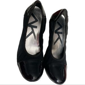Anne Klein Sport Wedge  Black Shoes Size 9